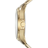 Armani Exchange Men’s Quartz Gold Stainless Steel Black Dial 46mm Watch AX2122